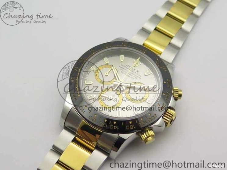 1231 WellDesigned Daytona SS YG Ceramic Bezel JH Best Edition Sliver Gray Dial On SS YG Bracelet A 3532